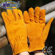 NMSAFETY Safety work cow split leather car driving gloves